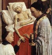 Rogier van der Weyden Detail of Roger van der Weyden The Seven Sacraments painting